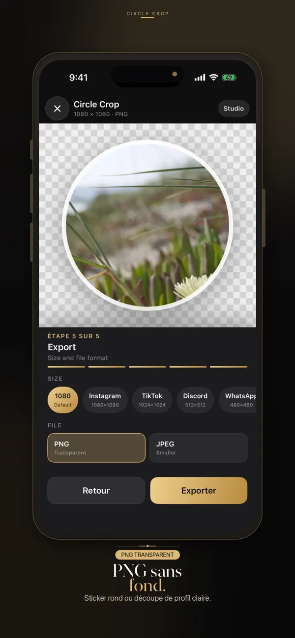 Screenshot #2 pour Circle Crop Image