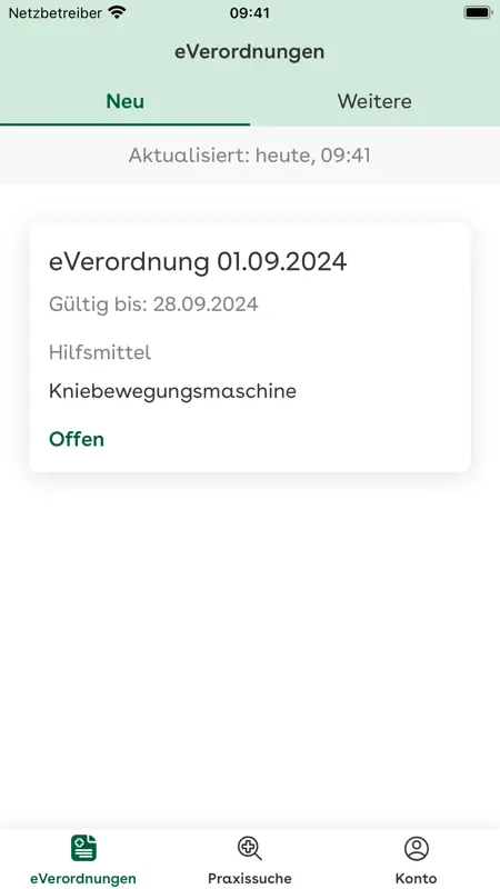 AOK BY eVerordnung Hilfsmittel screenshot 4 of 5