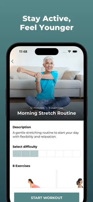 Home Workout For Seniors screenshot 4