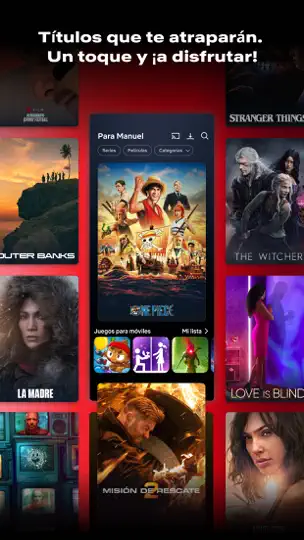 Captura de pantalla de Netflix en iPhone 7