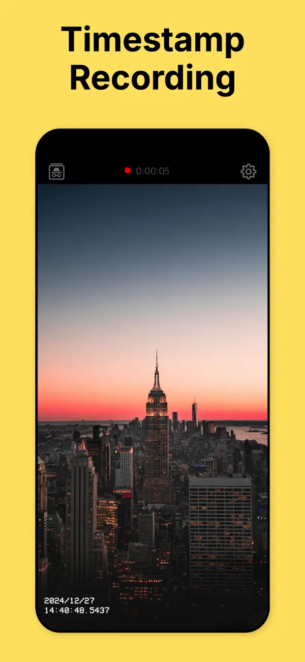 Screenshot #2 pour FastCam - Timestamp Camera