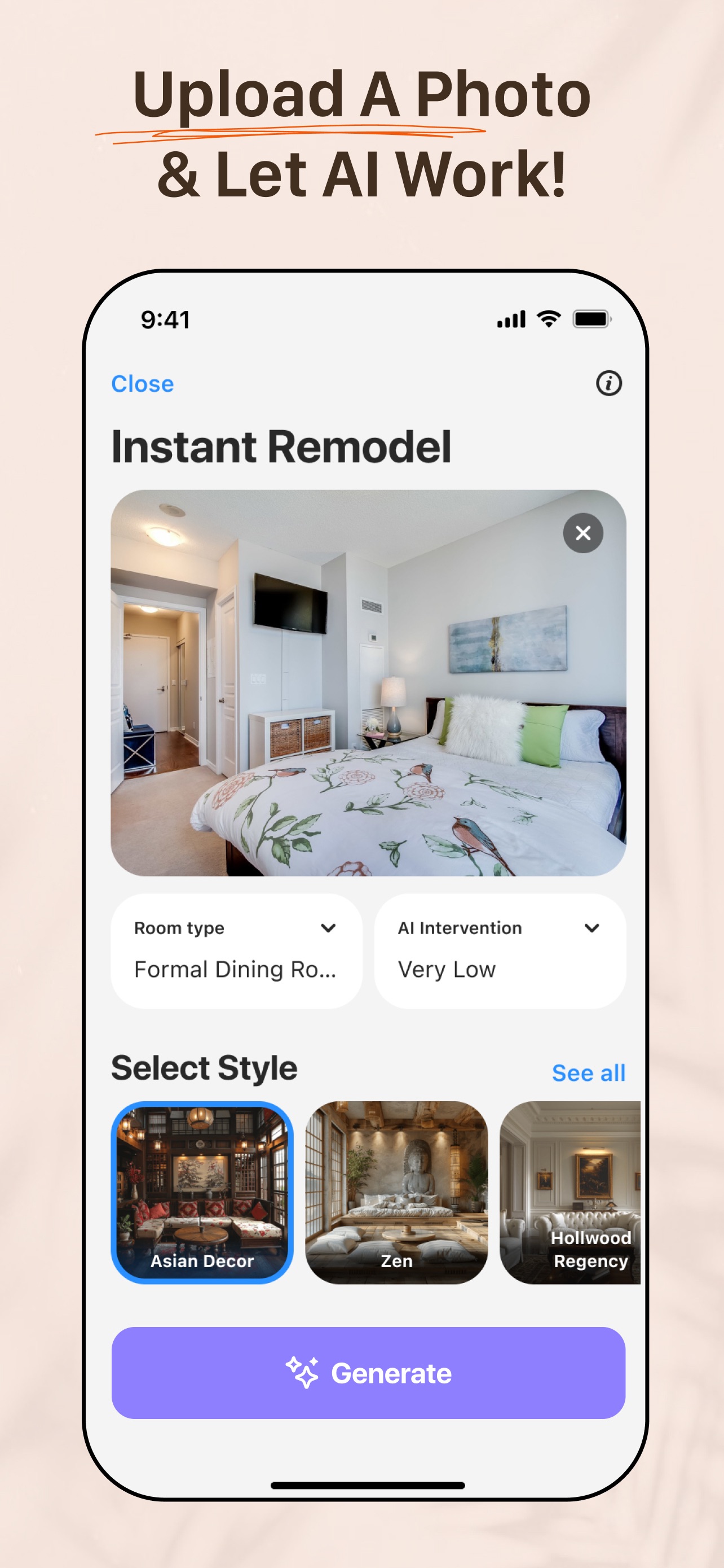 AI Remodel - Interior Design screenshot 1