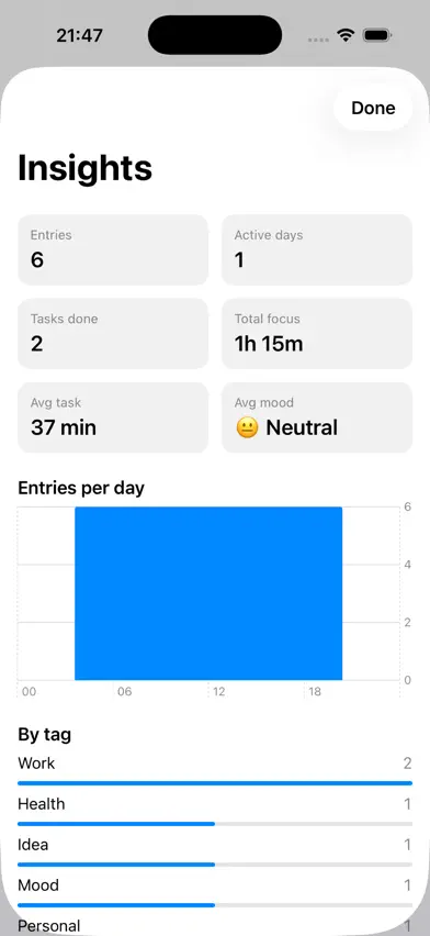 Interstitial Journal App screenshot 3