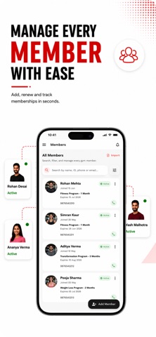 GymCare – Smart Gym Management iPhone screenshot