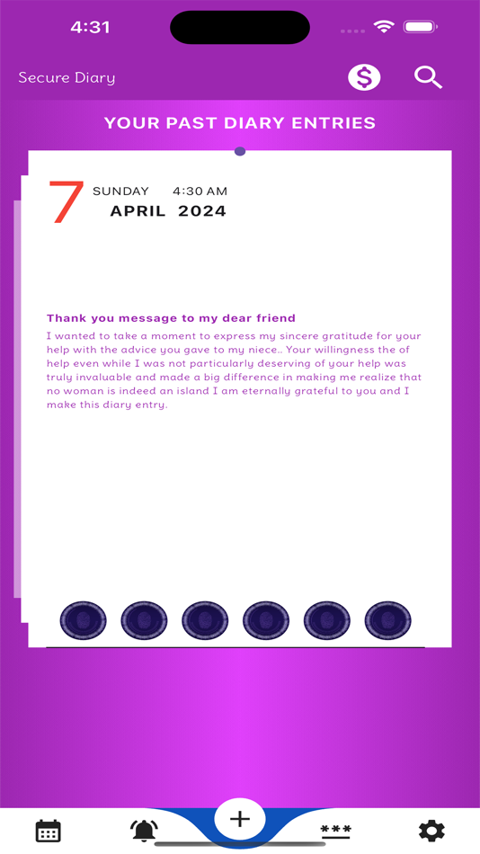#1. Journal-Diary with password (iOS) Podle: Olufemi Adedire