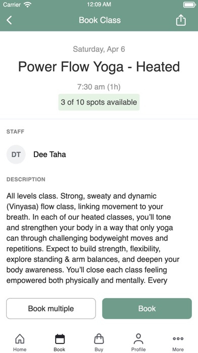Kinetica Yoga & Pilates Screenshot