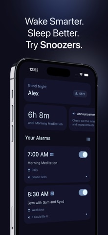 Snoozers: The End of Snoozing iPhone screenshot