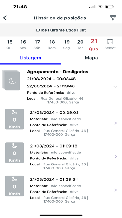 Proteja-se Rastreamentos Screenshot