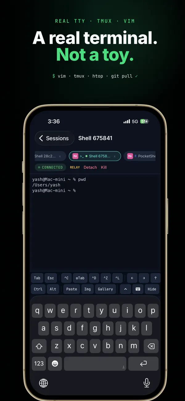 #2. PocketShell (iOS) 由: Yash Agarwal