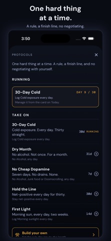 Baseline: Discipline Tracker screenshot
