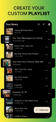 Prism - AI music and videos iPhone screenshot
