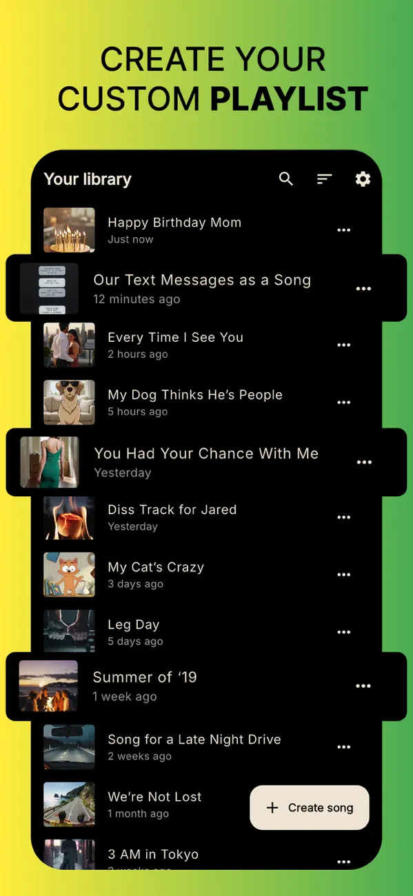 Screenshot #3 pour Prism - AI music and videos