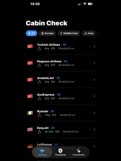 Cabin Check -  Baggage Guide screenshot 6