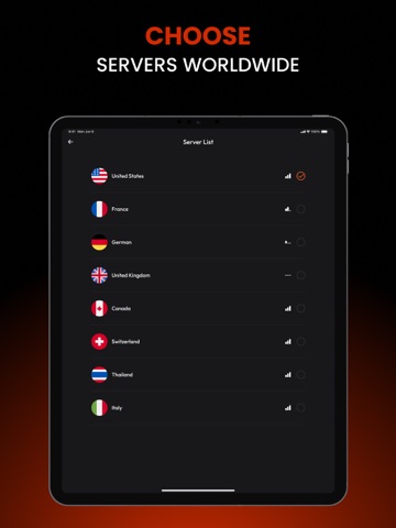 Secure Lock VPN iPad screenshot