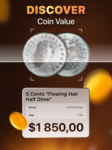 Coin Identifier & Scanner App iPad screenshot