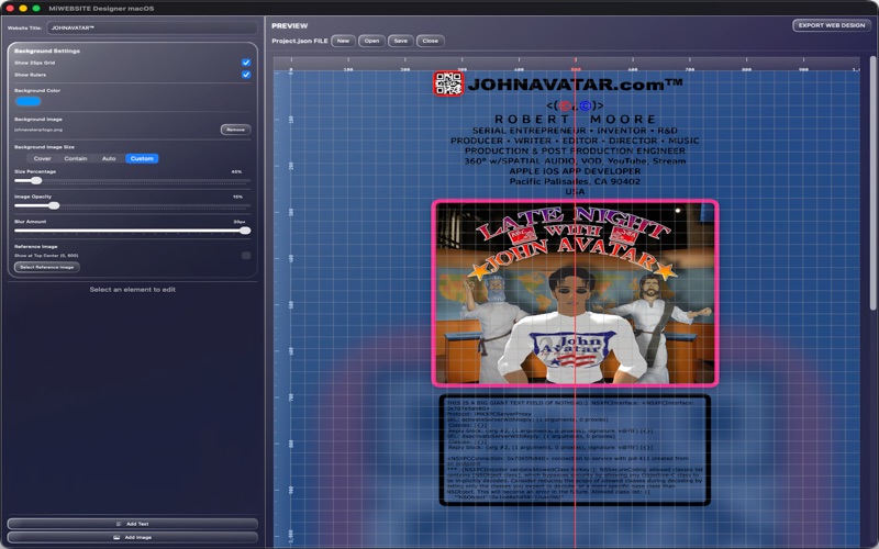 MiWEBSITE Designer screenshot