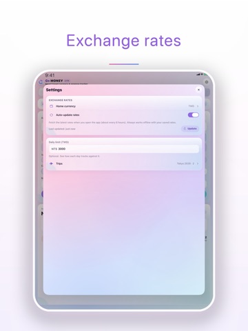 G+Money Lite iPad screenshot