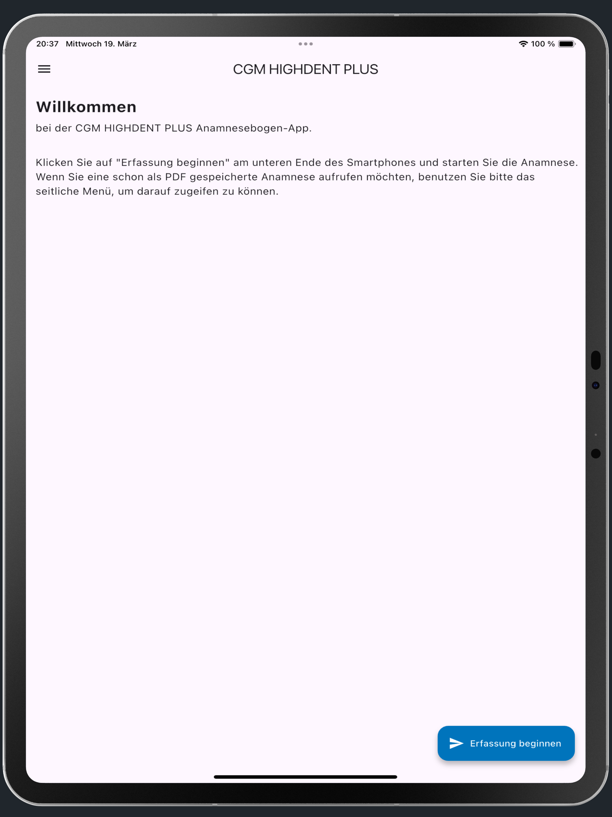 CGM HDP Anamnese App