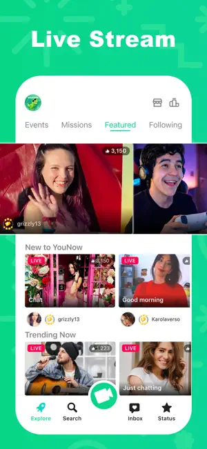 YouNow: Live Stream, Go Live screenshot 1