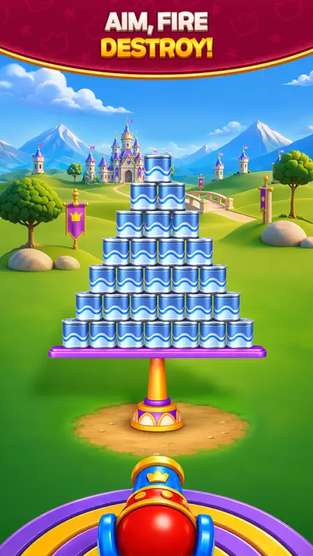 Royal Smash! - Physics Puzzle screenshot 1 of 5