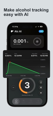 Alc AI: Drink Tracker Screenshot 1 of 7