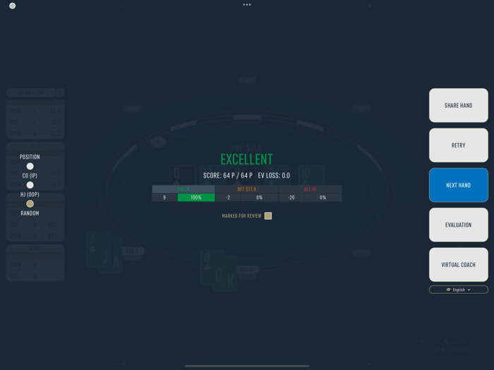 DTO Cash - GTO Poker Trainer