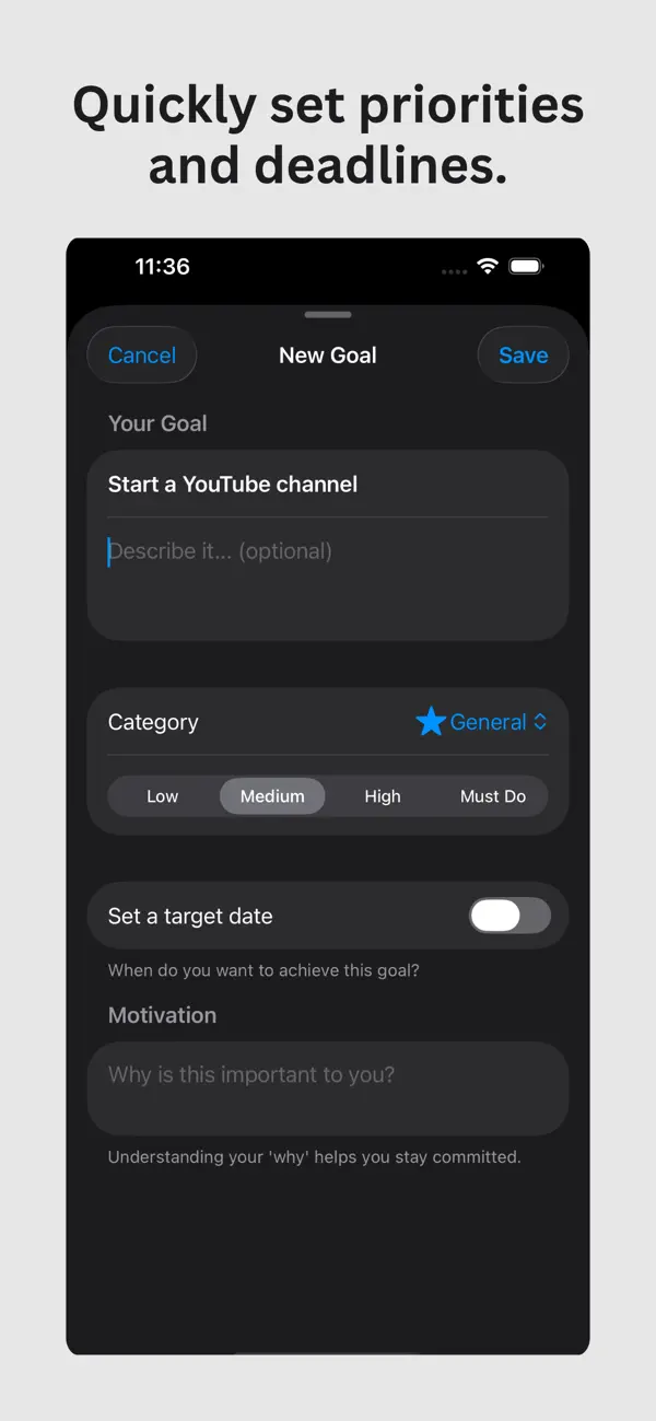 Screenshot #2 pour Dreamline - Life Goals
