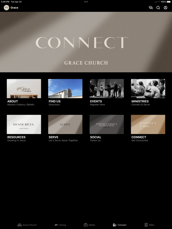 Grace Church Michigan iPad screenshot 3 - Education app
