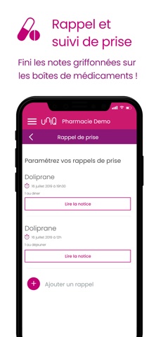 Ma pharmacie UniQ iPhone screenshot