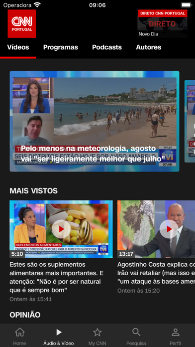 CNN Portugal Screenshot