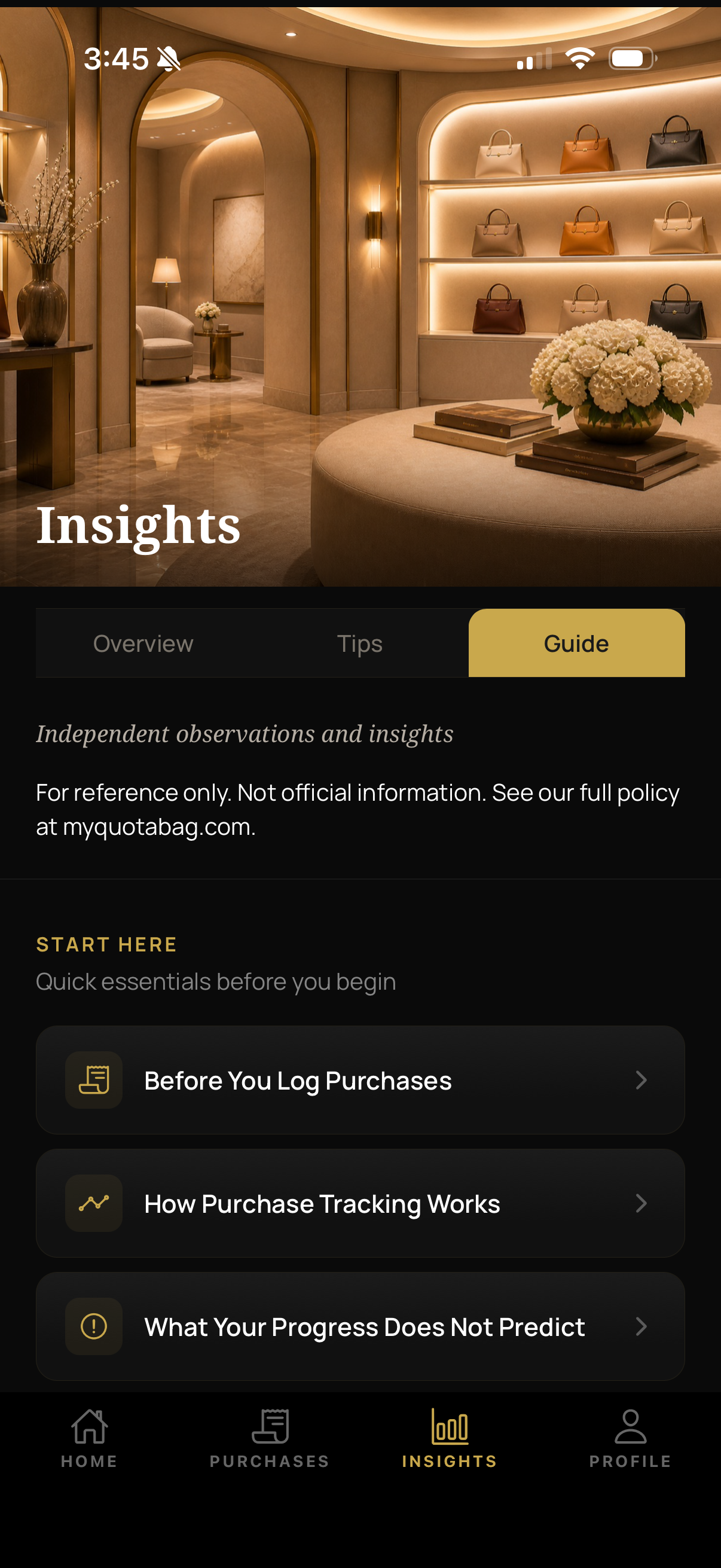 MyQuotaBag screenshot 3