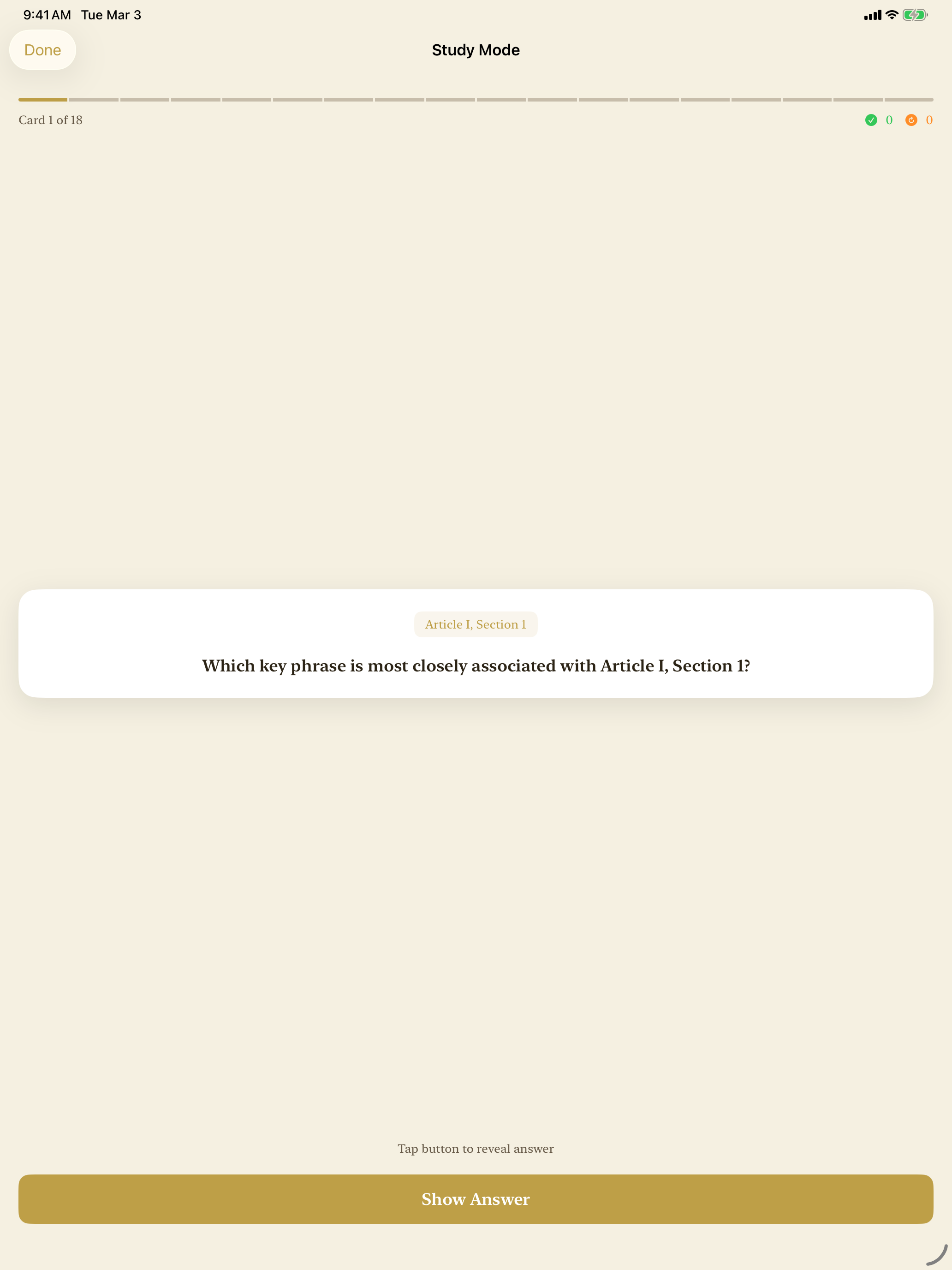 The Constitution Quiz