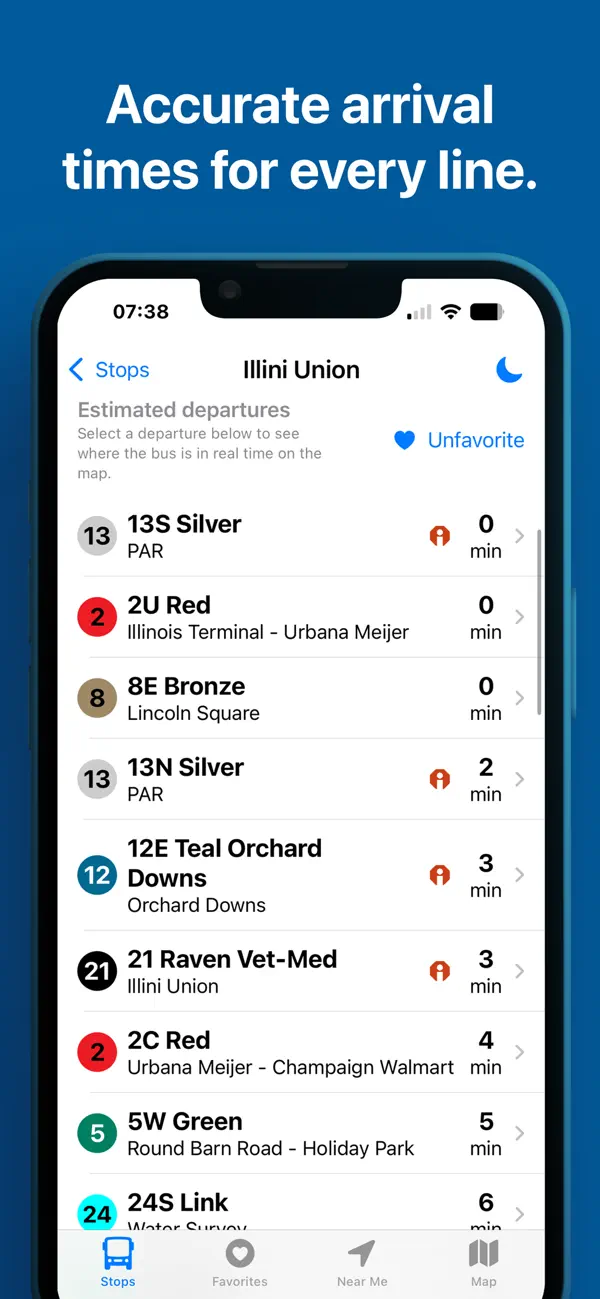 Screenshot #2 pour UIUC Bus