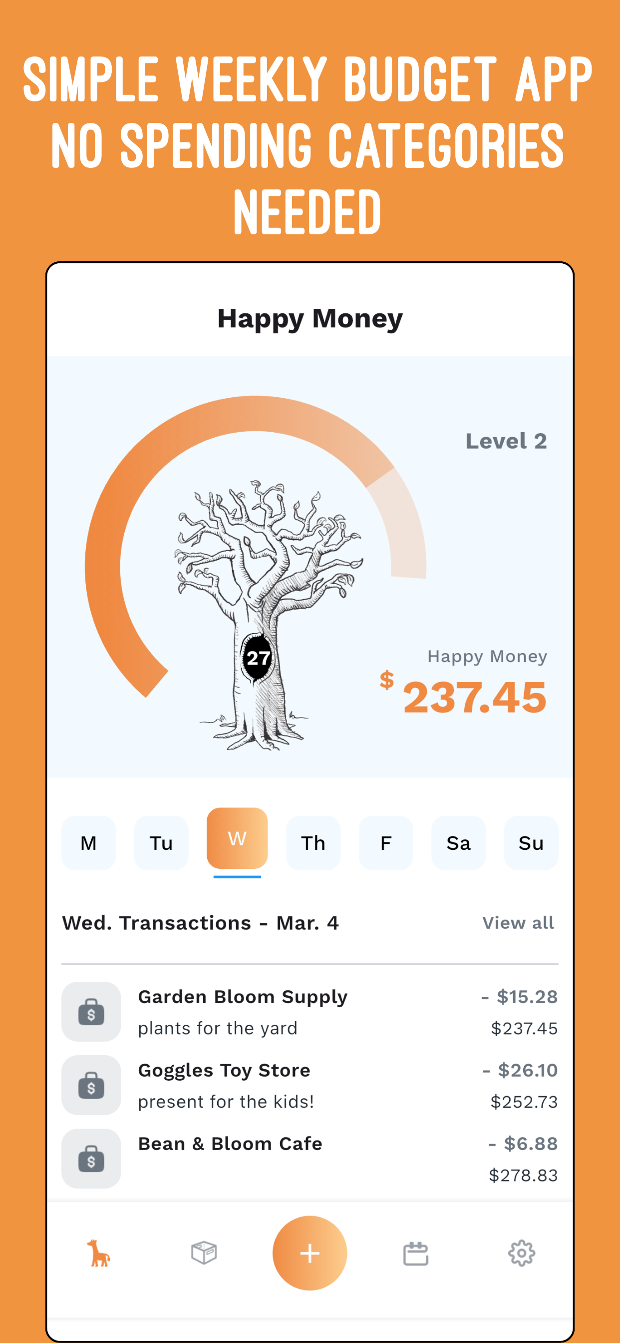The Happy Giraffe Budget App