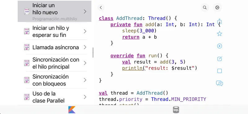 Kotlin Recipes: código y SQL screenshot 9 of 10