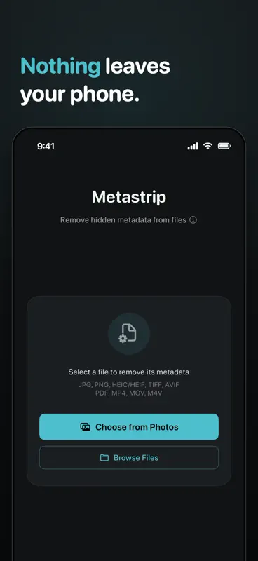 Metastrip - EXIF Remover screenshot 5 of 9