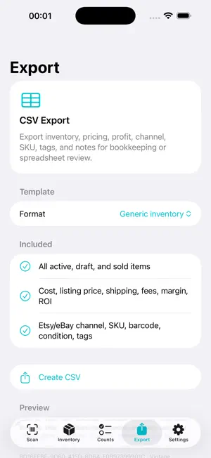 Inventory Snap screenshot 3