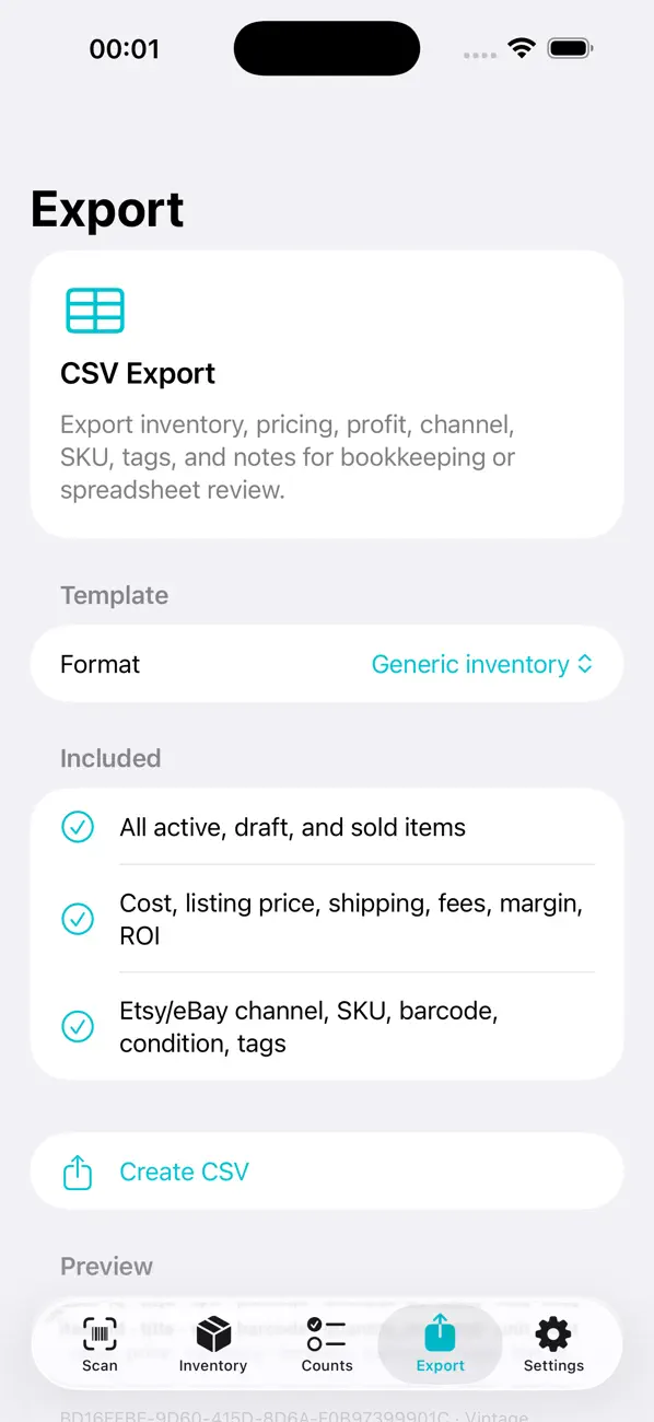 Screenshot #3 pour Inventory Snap
