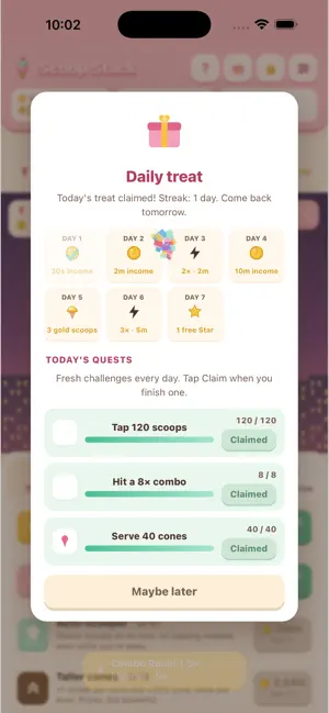 ScoopStack Ice Cream Idle screenshot 4