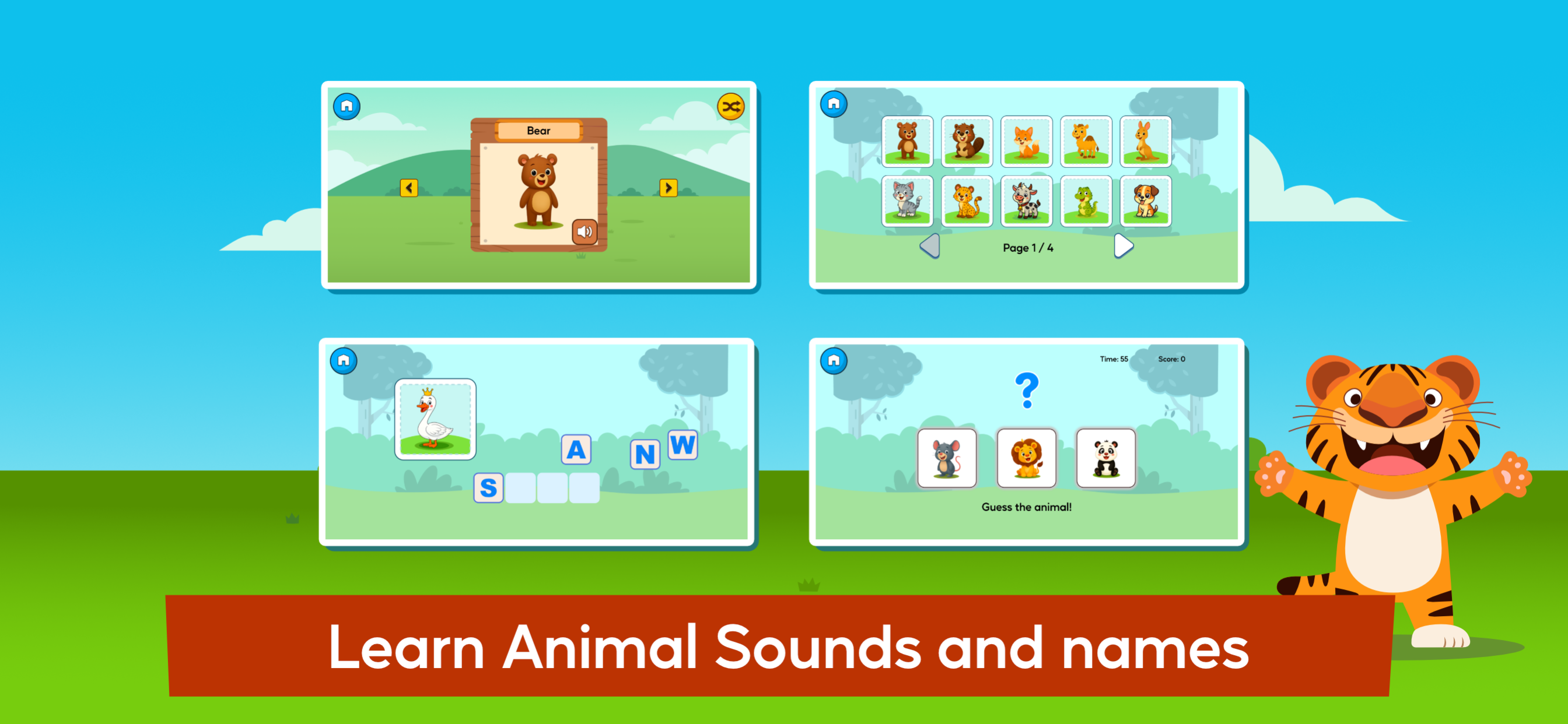 Learn Animals Names and Sound