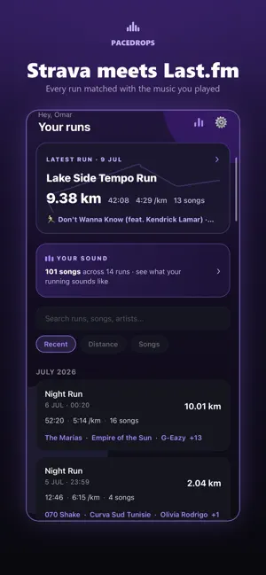 Pacedrops screenshot 1