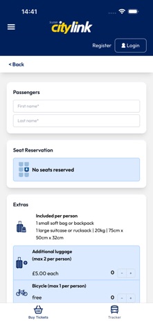 Scottish Citylink screenshot
