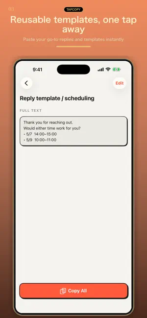 TapCopy: Copy in One Tap screenshot 3