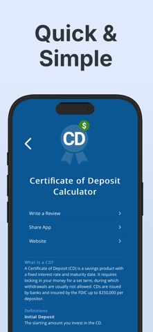 Fixed Deposit Return Calc screenshot