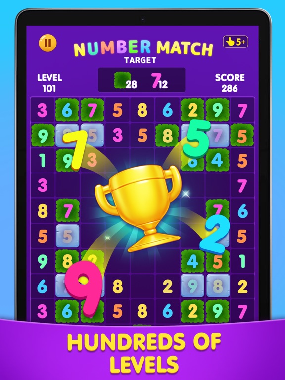 Number Match: Ten Crush Puzzle iPad screenshot 8 - Games app