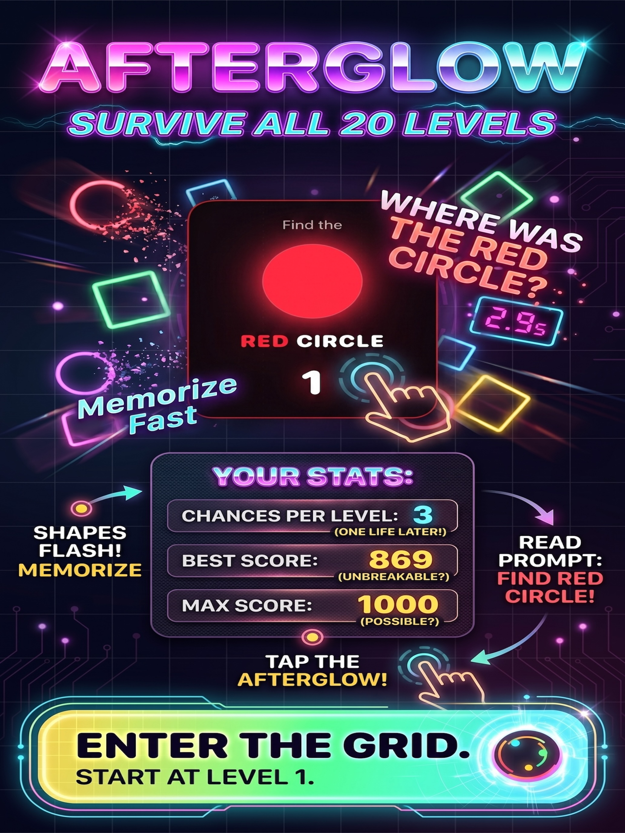 Afterglow Memory Game screenshot 8