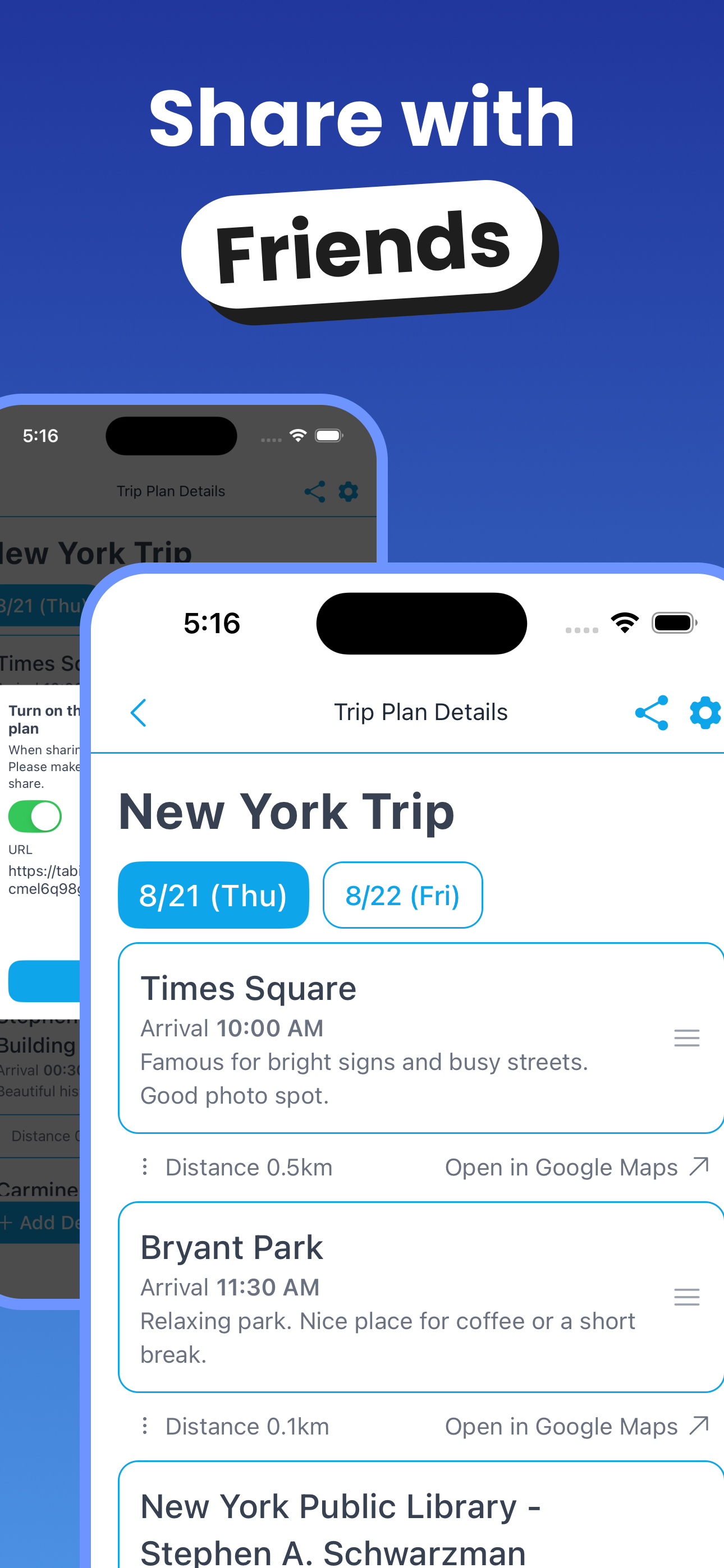 TABINAVI Travel Planner
