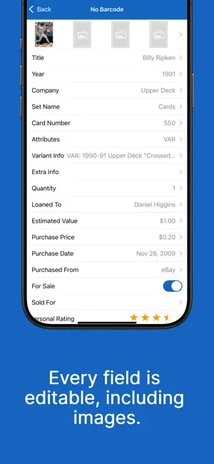iCollect Trading Cards Scanner screenshot 4