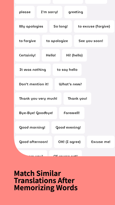 Learn Korean Language Phrases Screenshot
