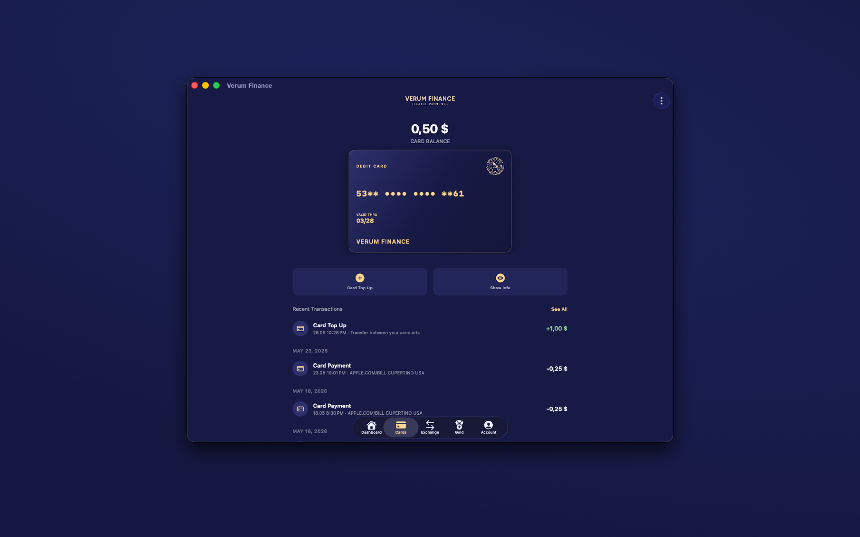 Verum Finance screenshot 13